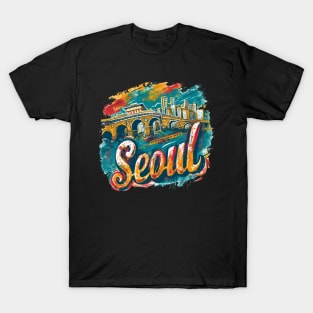 Seoul Retro South Korea t-shirt T-Shirt